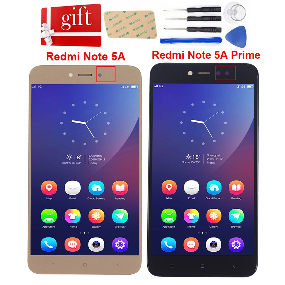 Для Xiaomi Redmi Примечание 5A ЖК экран Note Prime Pro дисплей Y1 Lite кодирующий преобразователь