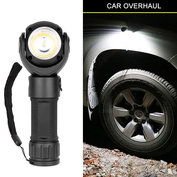 

360 Degree Rotation Super Bright Flashlight+18650 Battery Li-ion 3.7v