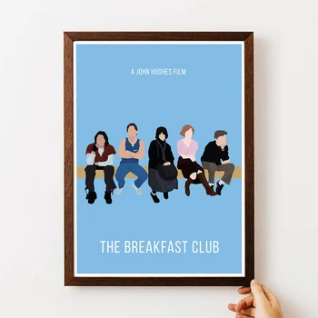 

The Breakfast Club inspired print minimalist movie poster Abstract Minimalist Wall Art Canvas Painting Wall Picture Home Decor