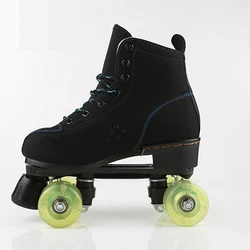 Lighted Beginner Skate Shoes Kids Unisex Personalized Roller Skating New Style Fancy Patines De 4 Ruedas 4-wheel Skates KC50LH