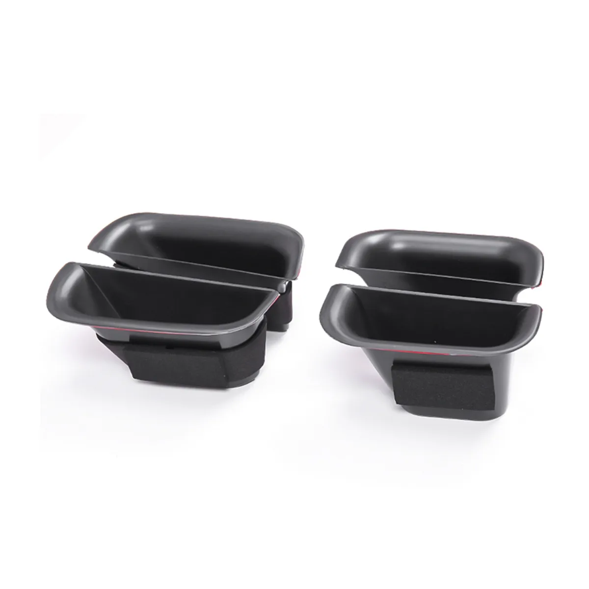 Коробки для хранения передней и задней двери для Toyota Land Cruiser Prado 120 2003 2004 2005 2006 2007 2008 2009 аксессуары - Цвет: Black