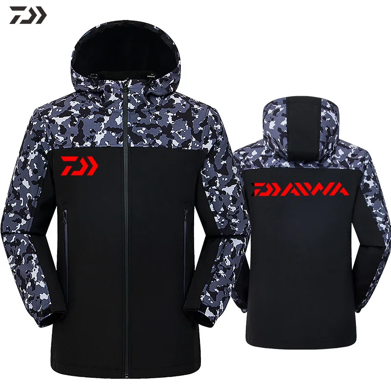 Daiwa водонепроницаемый толстый термальный одежда для рыбалки осень зима унисекс Ветрозащитный с длинным рукавом Кемпинг Туризм Спортивная одежда