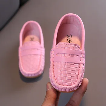 

Children Casual Shoes Teenage Girl Cow Tendon Soft Soles Non-slip Breathable Kids Shoes Toddler Girls Pure Color Loafers 1*Pair