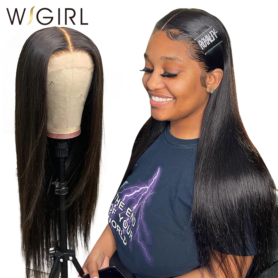 Wigirl 28 30 дюймов 13x6 кружевные передние человеческие волосы искусственные без клея