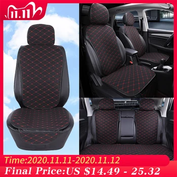 

Car Seat Cover Protector Front Rear Back Seat Cushion Pad Mat with Backrest for Auto Automotive Interior Truck Suv or Van