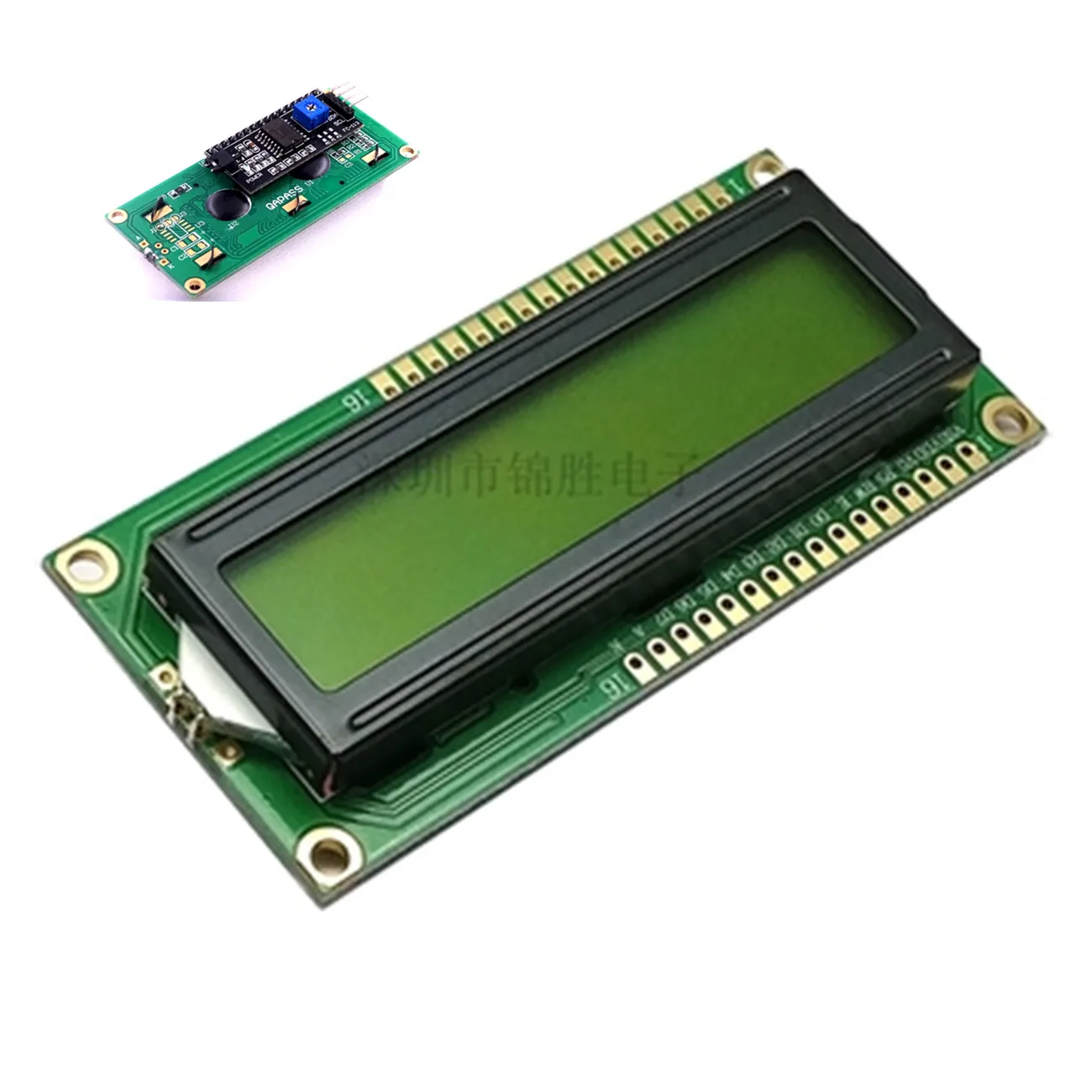 1 шт. ЖК-зеленый экран синий модуль IIC/ЖК-дисплей 1602 igc 1602 для UNO r3 mega2560 arduin 1602 lcd