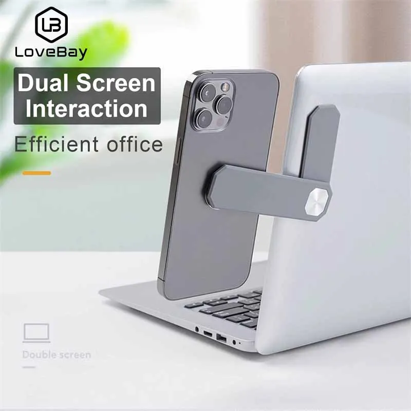 LOVEBAY Laptop Screen Support Holder Side Mount Connect Magnetic Mobile Phone Bracket Display Clip Adjustable Stand | Мобильные