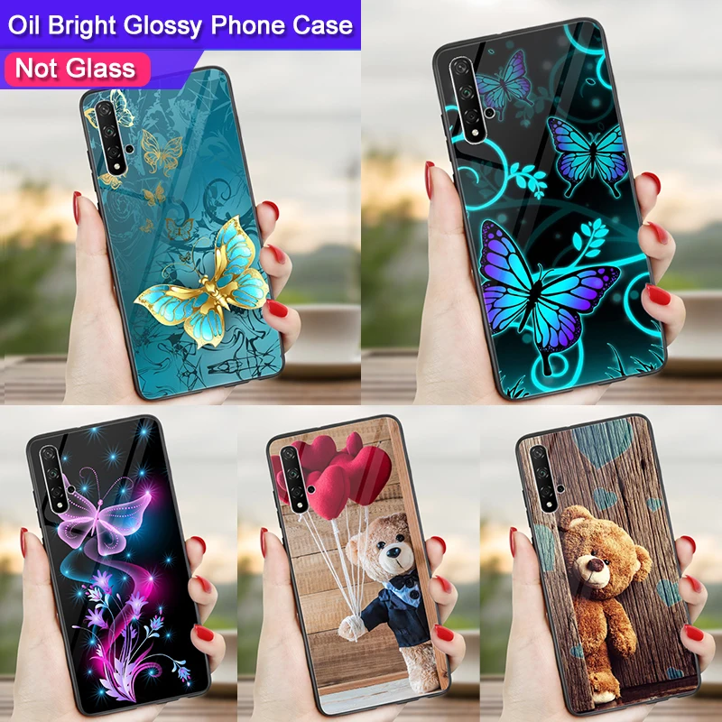 Глянцевый чехол для Huawei Honor 9X Premium 8X 8A 8C 8S 10i 10 Lite 9 20 PRO 20S View 7A 7C 9A 9C 9S бампер телефона