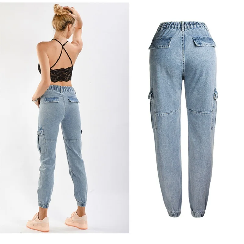 Streetwear High Waist Jeans Joggers Women Plus Size Loose Blue Denim Harem  Pants New Sale Items 2019 Autumn Wholesale Clothing - Jeans - AliExpress