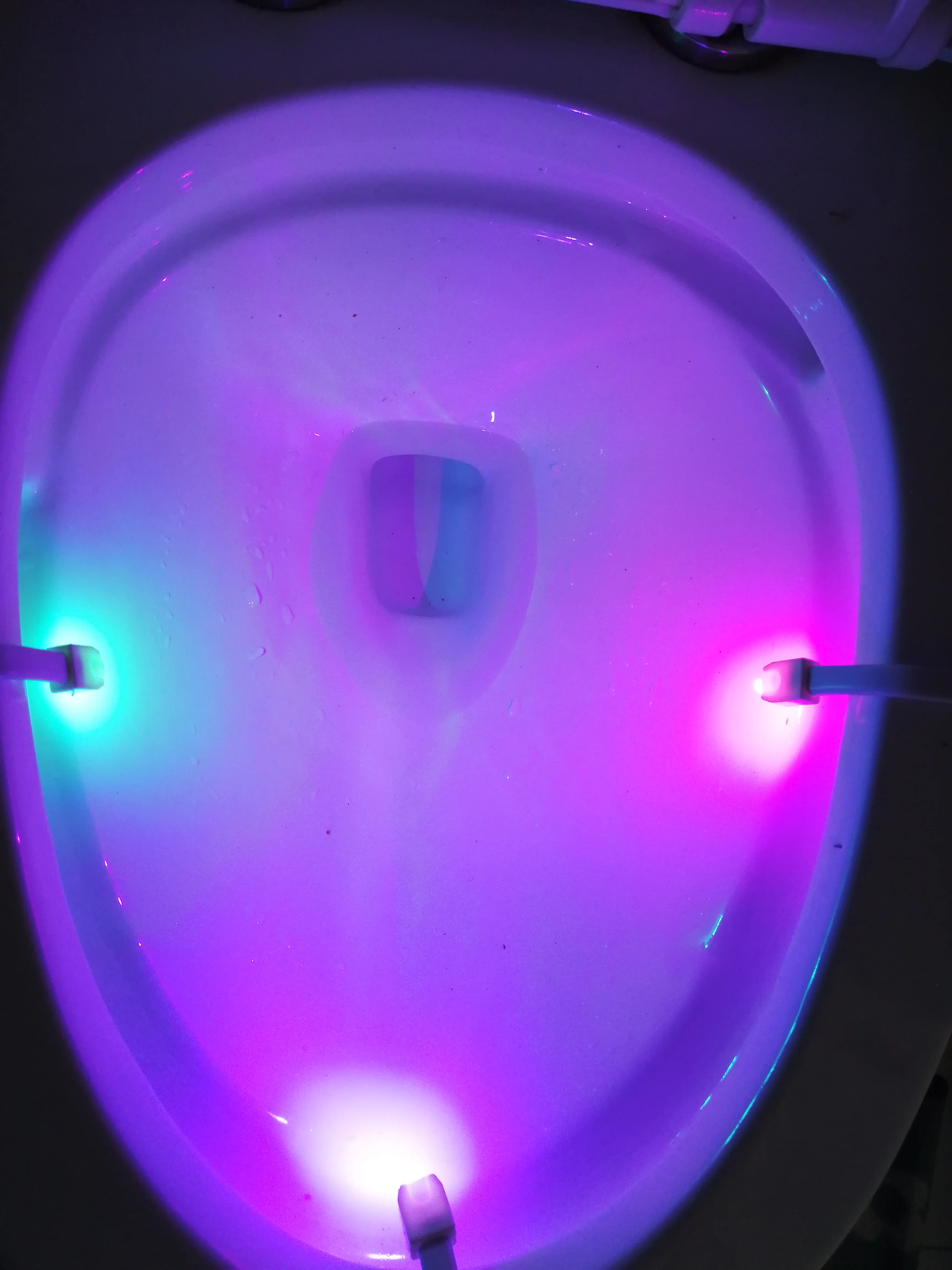 LED Night Light PIR Motion Sensor 8 Colors Automatic Change Toilet Light