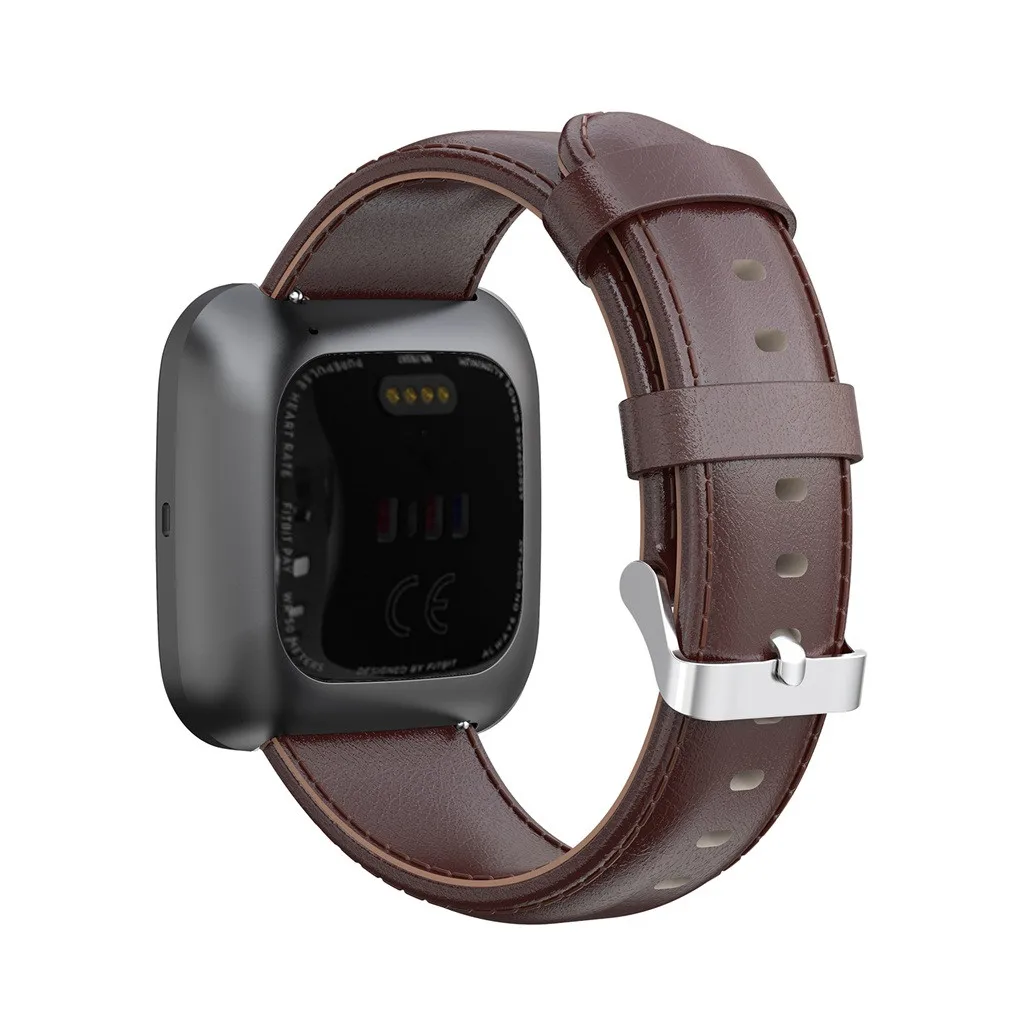 Кожаный сменный ремешок для часов с пряжкой, ремешок для Fitbit versa 2, 23 мм, умные часы, спортивные часы, браслет - Цвет: C