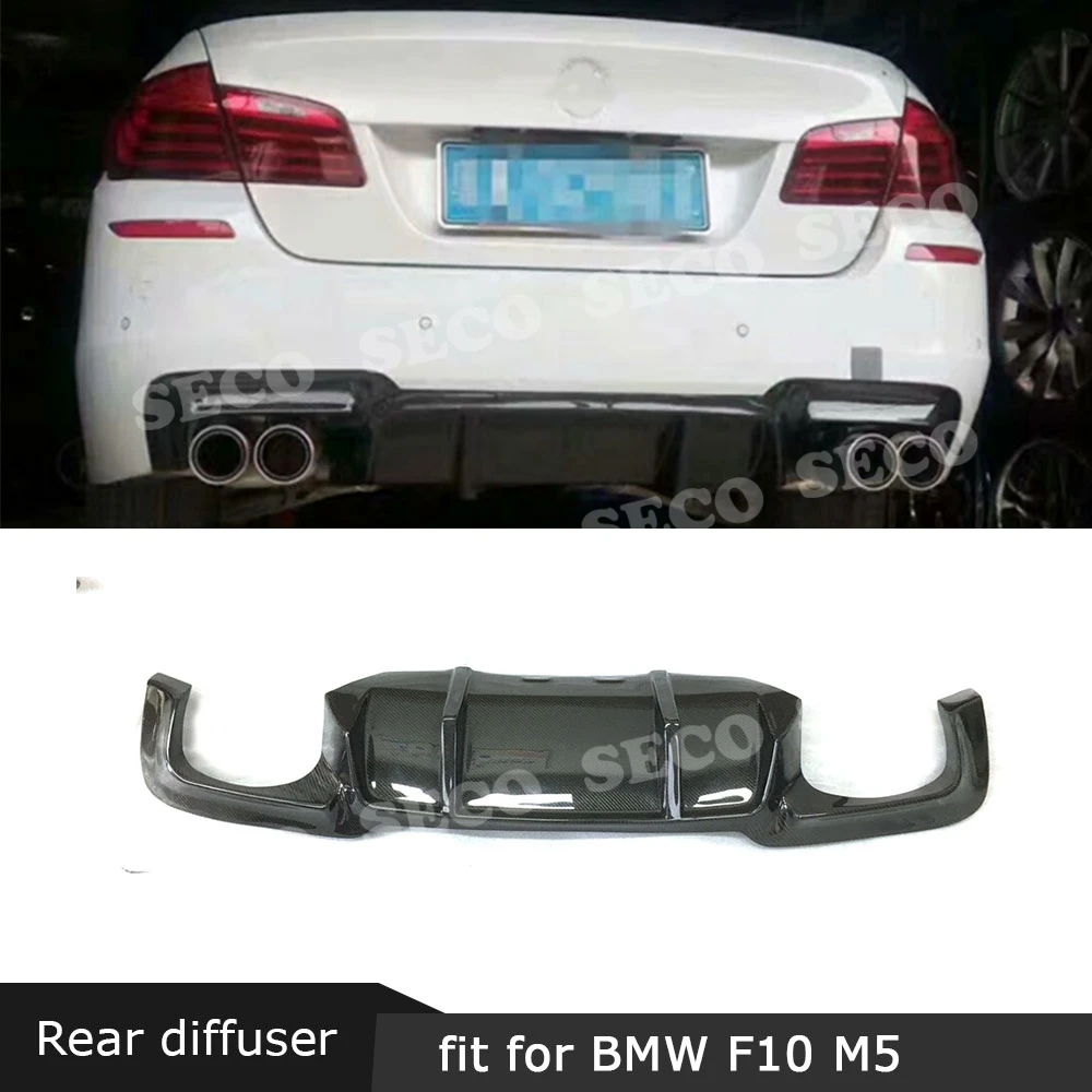 Задний диффузор для BMW 5 серии F10 M5 M tech sport Sedan 2012-2017 спойлер из углеродного волокна
