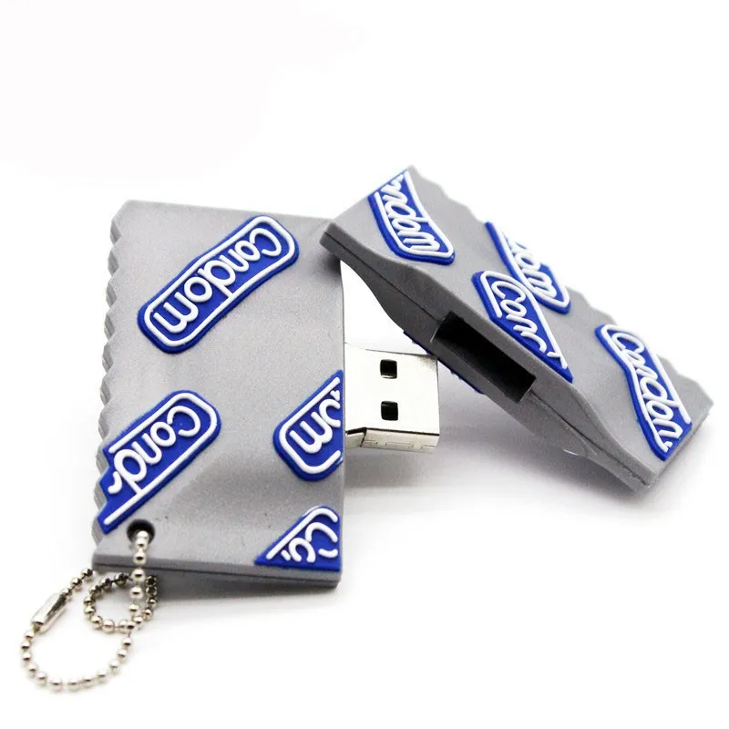 Usb флеш накопитель креативный мультяшный презерватив флешка 256 ГБ 4 8 16 32 64 128 диск