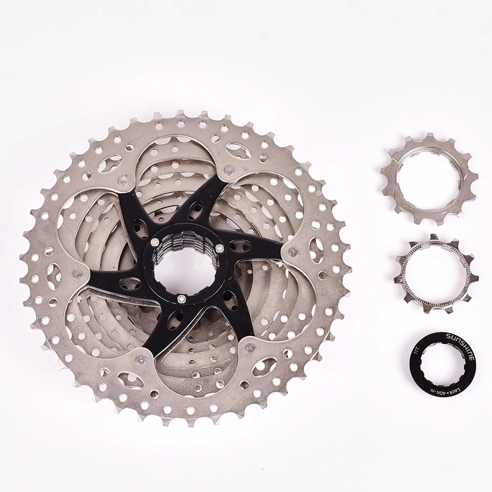 cheap 9 Speed MTB Bicycle Flywheel 11T Bicycle Big Uphill Climbing Cassette 11 50T Bike Chain Wheel Bike Parts