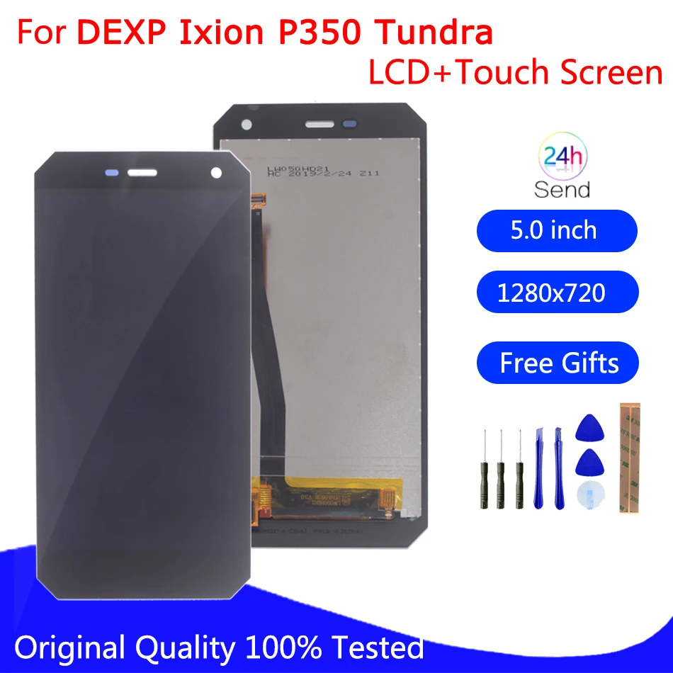 

Original For DEXP Ixion P350 Tundra LCD Display Touch Screen Digitizer Repair Parts For DEXP Ixion P350 Tundre Screen Display