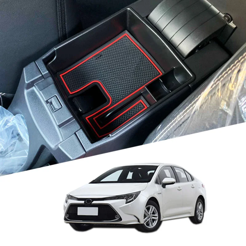 Для Toyota Corolla E210 пластиковый внутренний центральный подлокотник коробка для хранения держатель Органайзер чехол для стайлинга автомобилей