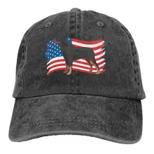 Ротвейлер Собака Флаг США Мужчины Женщины Регулируемая бейсбольная кепка s джинсовая ткань Обычная Кепка