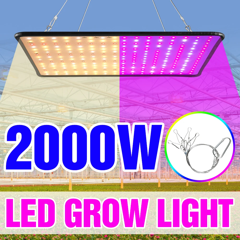 1000W růst lehký LED plný spektrum lampa 1500W 2000W LED rostlina lehký cibule skleníky halové fyto lampa růst stan nám EU británii kolíček