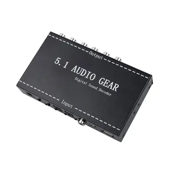 

5.1 Audio Gear 2 in 1 5.1 Channel AC3/DTS 3.5mm Audio Gear Digital Surround Sound Decoder Stereo (L/R) Signals Decoder HD Player