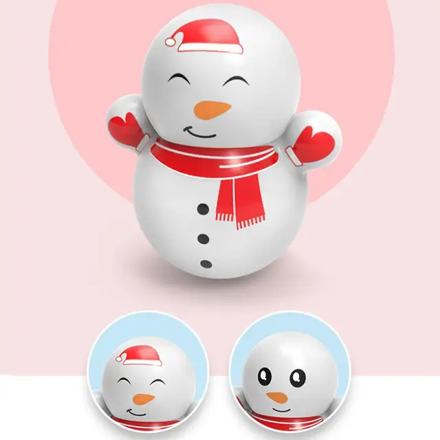 20 PCS Roly Poly Tumbler Musical Wobbler Toy 6 To 12 Months Developmental Enhance Ability Baby Montessori Sensory Toys Swing Wit 2