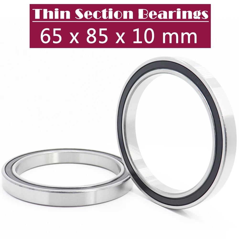 

6813 2RS Bearing ( 4 PCS ) 65*85*10 mm Metric Thin Section Bearings 61813RS 6813RS