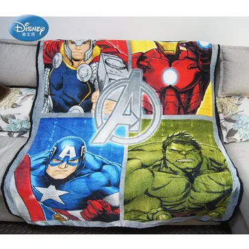 

Disney Clearance Super Hero Avengers Plush Throw Fleece Blanket Throw for Boys BedSpread Manta Sofa Bedroon Decor 117x152cm