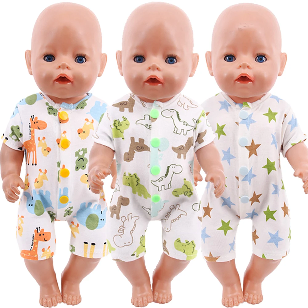 

10 Styles Doll Pajamas For 18 Inch American Doll Girl Toy 43 cm Born Baby Clothes Accessories Our Generation 42 cm Nenuco