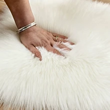 48 длинный пушистый ковер синий белый розовый лохматый ковер Любовь Сердце Форма меховые коврики искусственная шерсть овчина детская комната спальня