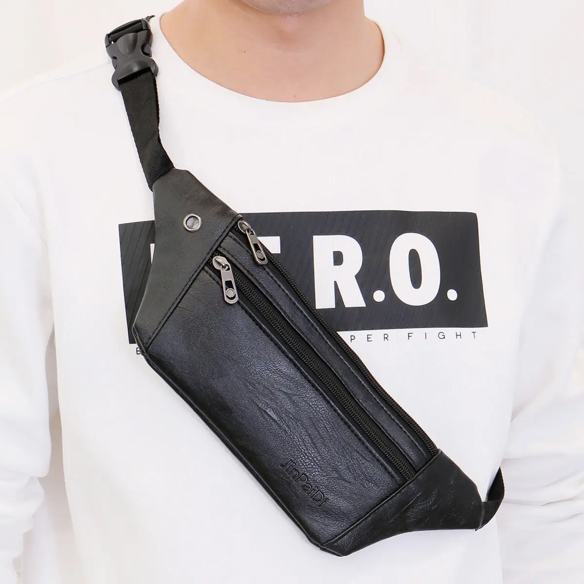 

Men Women Large Sling Small Chest Bag Backpack Shoulder Pack School Travel Sport Shoulder Bag Cross Body Outdoor Black Brown