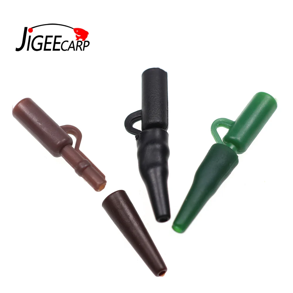 

JIGEECARP 20sets Carp Fishing Lead Clips Set with Tail Rubbers Tubes Quick Changes Connetor For Fishing Terminal End Tackles