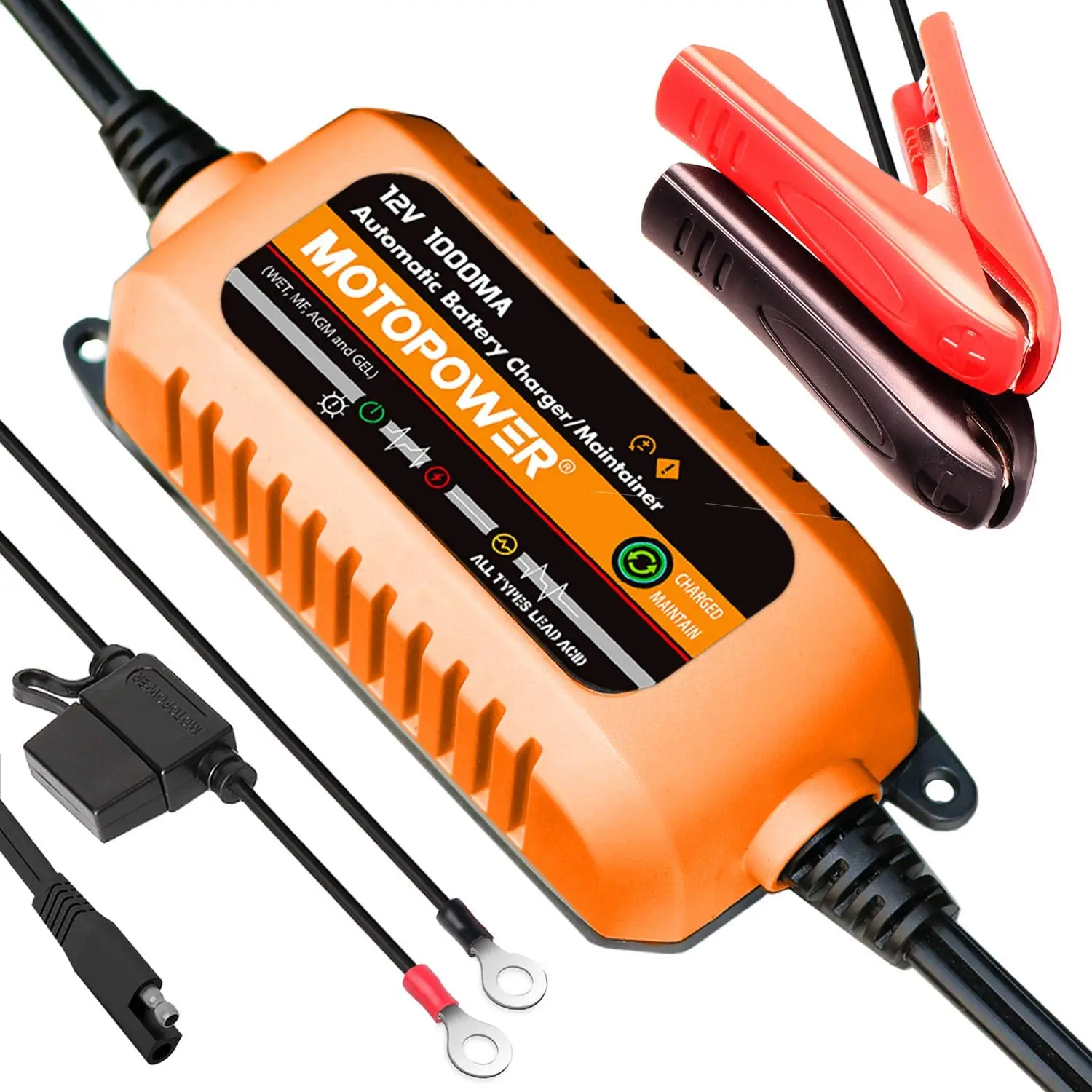 MOTOPOWER MP00205A 12V 800mA Fully Automatic Battery Charger