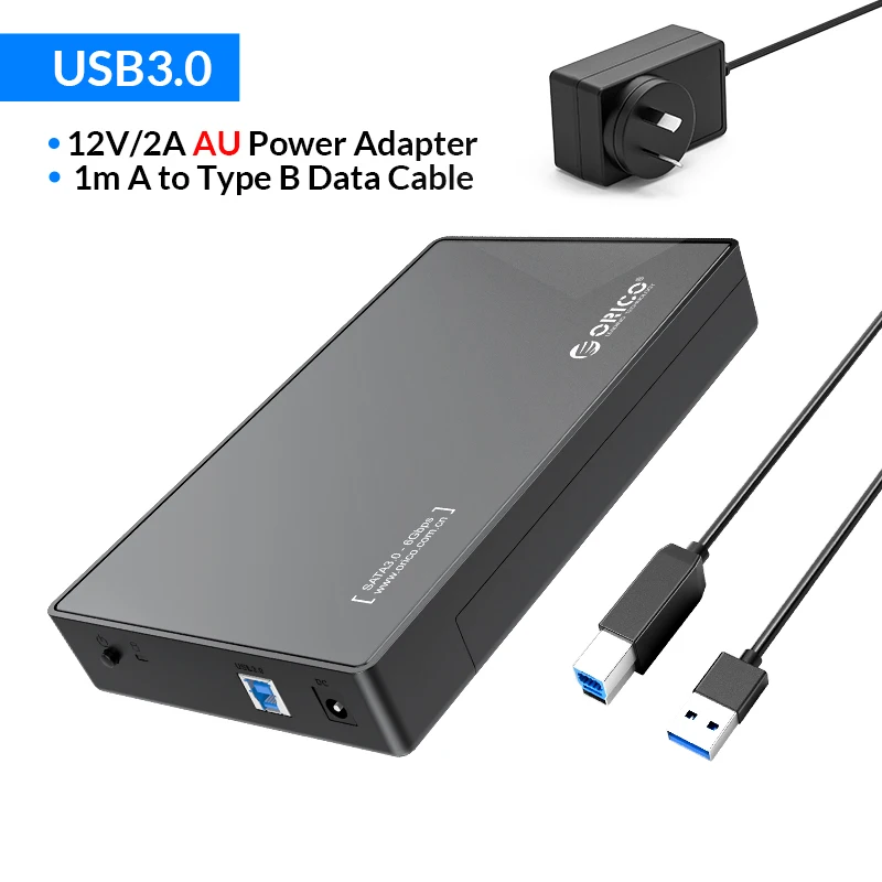 3.5 inch external hard drive enclosure ORICO 3.5'' HDD Case Type C SATA to USB3.0 External Hard Drive Enclosure for 2.5/3.5inch SSD Disk HDD Box Case Support UASP 18TB 3.5 inch hdd enclosure HDD Box Enclosures