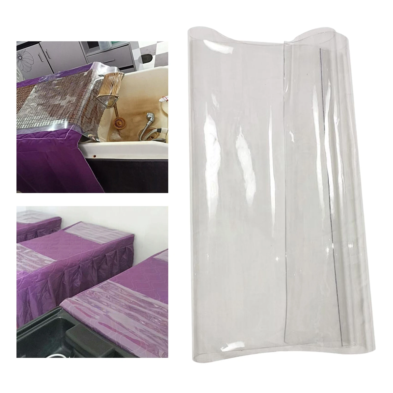 

Transparent Waterproof Shampoo Bed Pads for Hairdressing Tattoo Salon Barber Bed Sheets for Shampoo Bed Massage SPA Bed Sheets