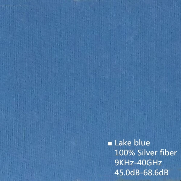 Ajiacn анти-электромагнитное излучение невидимая молния пальто дома и офиса электрические приборы EMF Экранирование пальто - Цвет: Lake blue 100Ag