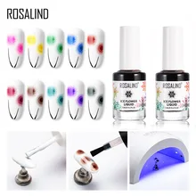 15 мл Ледяной цветок лак для ногтей акварельные чернила УФ-гель DIY Цветущий лак Снежинка пигмент лак для ногтей верхнее Базовое покрытие гель для ногтей