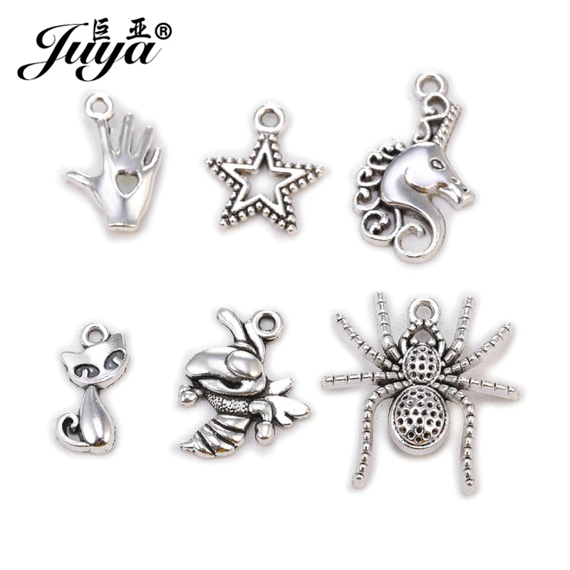 30 шт./лот несколько стилей единорог паук пальма подвески подвеска для ожерелья