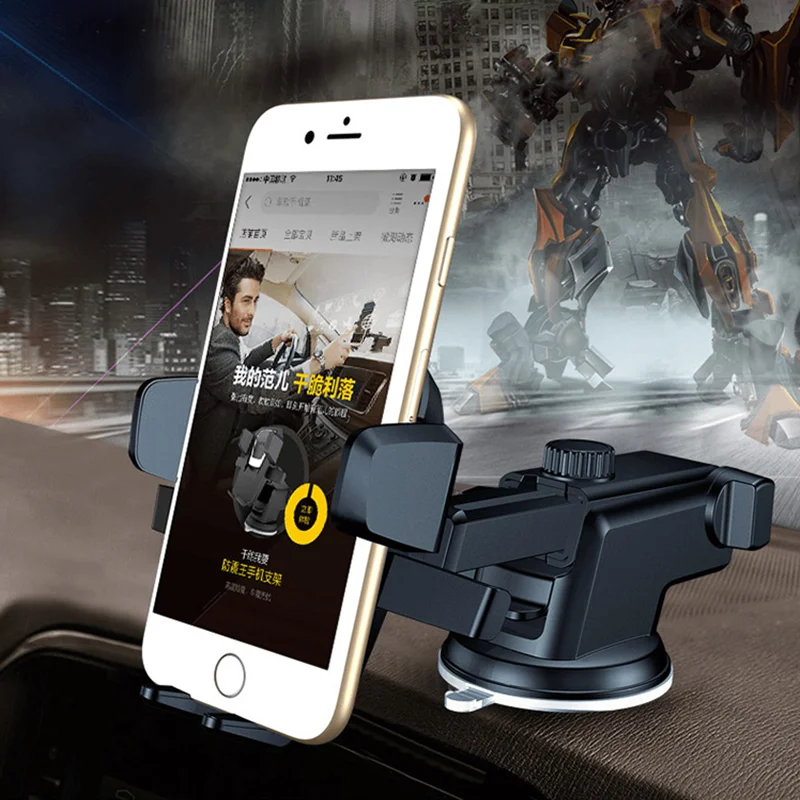 Держатель телефона автомобиля Поддержка Смартфон voiture телескопическая складывая телефона на присоске держатель Porte телефон voiture поддержка