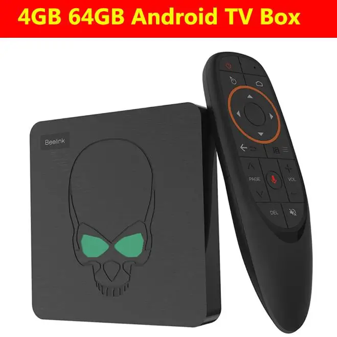 Beelink GT-King Android 9,0 tv Box Amlogic S922X 4 Гб LPDDR4 64 Гб rom 2,4G+ 5,8G WiFi BT 4,1 4K 2,4G голосовой пульт дистанционного управления - Цвет: only 4GB 64GB TV Box