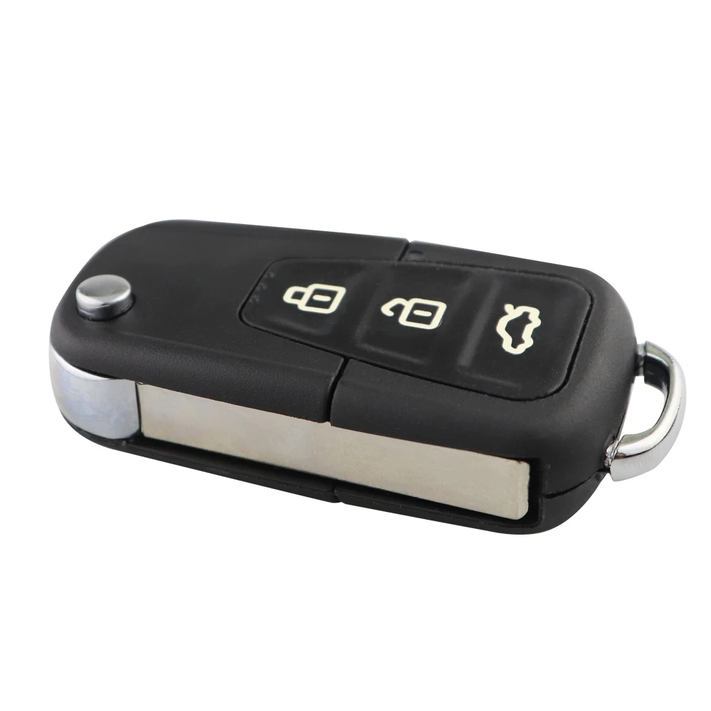 3 Buttons Flip Folding Car Remote Key LIFAN Key Shell Car Key Case For Lifan X60 X50 Replacement Fob Uncut Blade Case Cover Hold 4Pcs