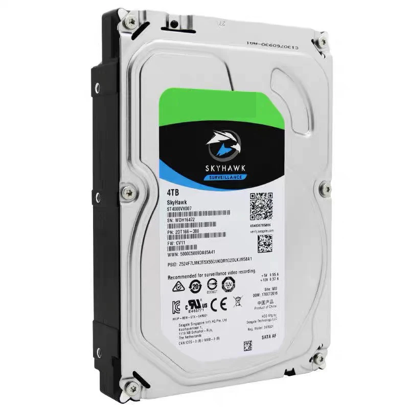 Оригинальный брендовый жесткий диск Seagate Skyhawk 4 ТБ HDD 5700 об/мин 64 Мб кэш-памяти SATA III