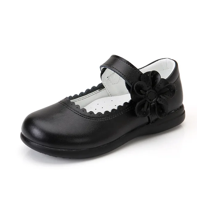 Red pink White Black Childrens Girls Leather Shoes Girls Princess Shoes kids school student Dress Shoes 4 5 6 7 8 9 10 11 12-15T