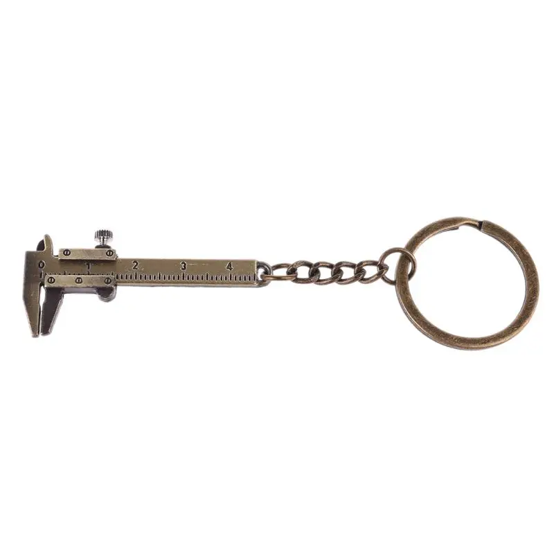 

Portable Mini Vernier Caliper Key Ring Alloy Calipers Gauge Slide Ruler Keychain