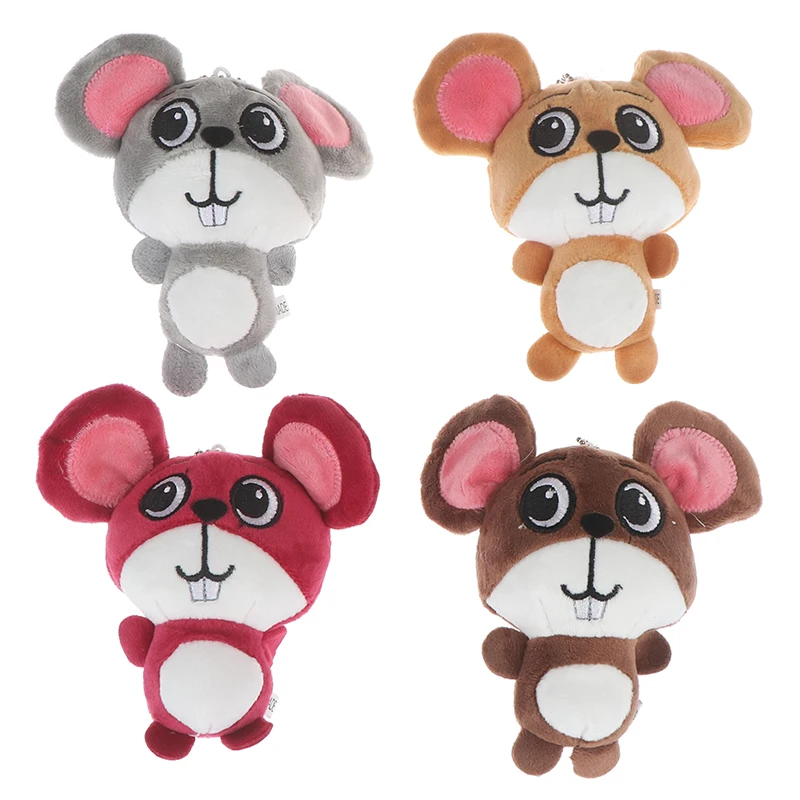 random color Подарки на год милые мягкие плюшевые игрушки мыши Kawaii крыса мягкие игрушки для детей домашний Рождественский декоративный брелок для ключей - Color: random color