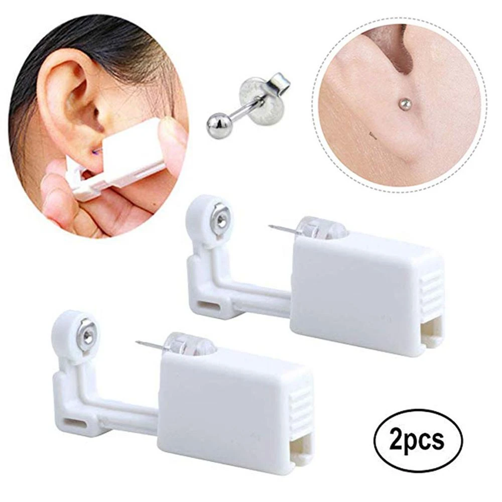 Pack Self Ear Piercing Gun, Disposable Self Ear Piercing Gun Kit With