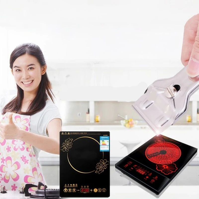 JX-LCLYL Glass Ceramic Hob Scraper Cleaner Remover Oven Cooker Cleaning Tool with Blade