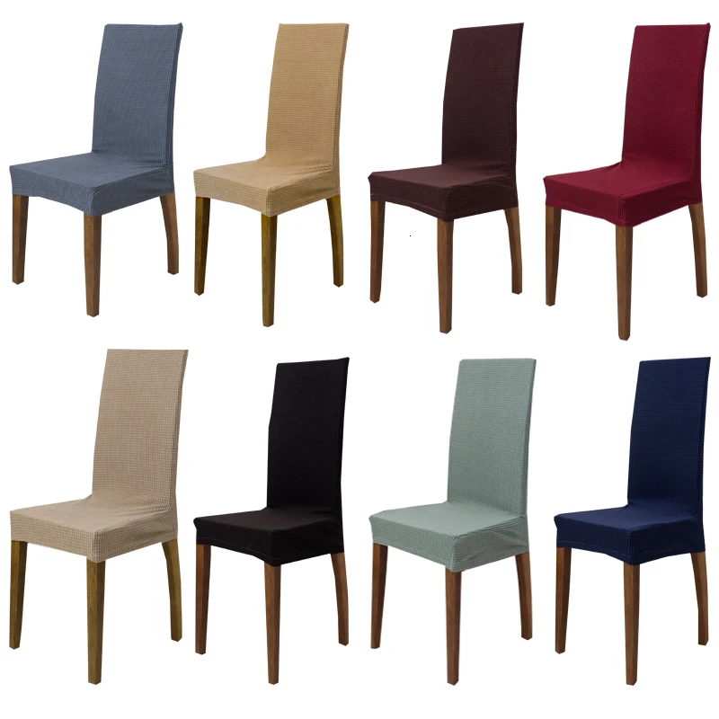 Гибкий эластичный Анти-грязный Чехол для стула плотная клетчатая ткань