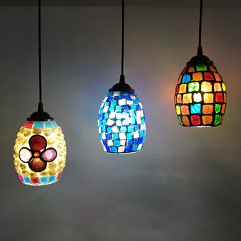 

restaurant cafe American bar bar aisle single head Mediterranean creative chandelier home decor