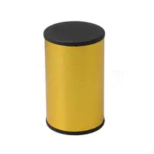 Yibuy Золото Нержавеющая сталь Orff ударный шейкер песок трубка 77 мм музыкальный инструмент