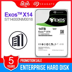 Seagate Exos 7E2 14 ТБ SATA 6 ГБ/сек. 128 MB кэш 3,5-дюймовый корпоративный жесткий диск ST14000NM0018