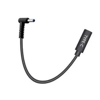 

USB 3.1 Type C PD Power Adapter Converter DC Plug 4.5*3.0 0.6mm Pin Male Jack Connector for Dell HP Laptops Charging Cable 15cm
